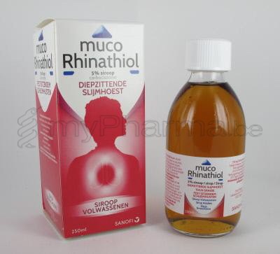 MUCO RHINATHIOL VOLW 5% 250 ML SIROOP (geneesmiddel)