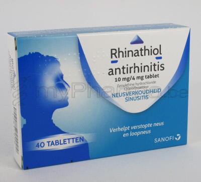 RHINATHIOL ANTIRHINITIS 40 TABL (geneesmiddel)