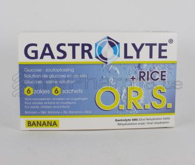 GASTROLYTE BANAAN 6 zakjes (voedingssupplement)