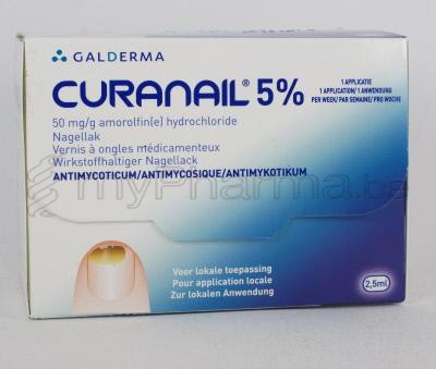 CURANAIL 5 % 2,5 ML NAGELLAK                     (geneesmiddel)