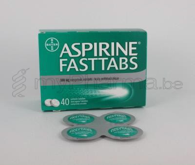 ASPIRINE FASTTABS 500 MG 40 TABL       (geneesmiddel)