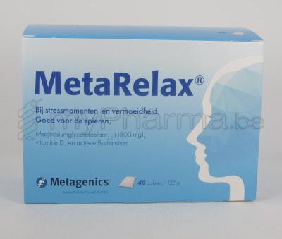 METARELAX METAGENICS 21862 NF 40 zakjes (voedingssupplement)