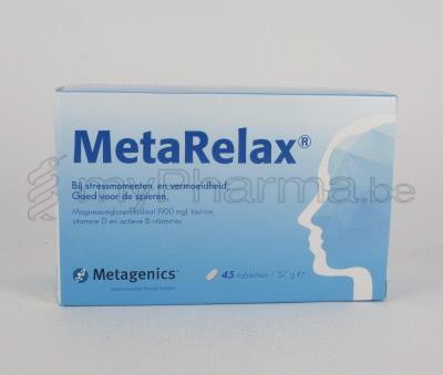METARELAX METAGENICS 21874 NF 45 tabl (voedingssupplement)
