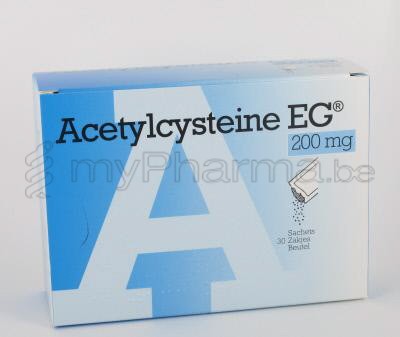 ACETYLCYSTEINE EG 200 MG 30 ZAKJES (geneesmiddel)
