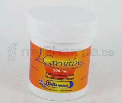 L-CARNITINE DEBA 60 CAPS 500 MG (voedingssupplement)