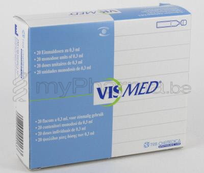 VISMED 0,18% 20 X 0,3ML OOGDRUPPELS (medisch hulpmiddel)