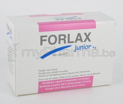 FORLAX JUNIOR 4 G 20 ZAKJES (geneesmiddel)