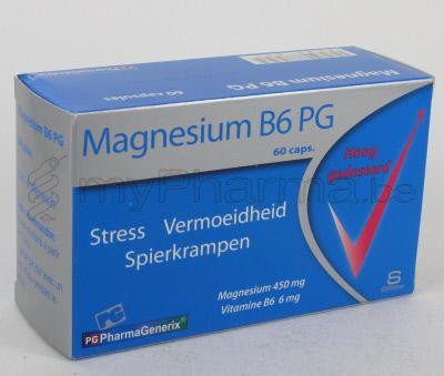 PHARMAGENERIX MAGNESIUM B6 60 caps (voedingssupplement)
