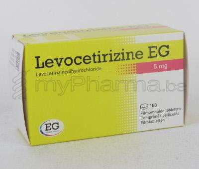 LEVOCETIRIZINE EG 5 MG 100 TABL (geneesmiddel)