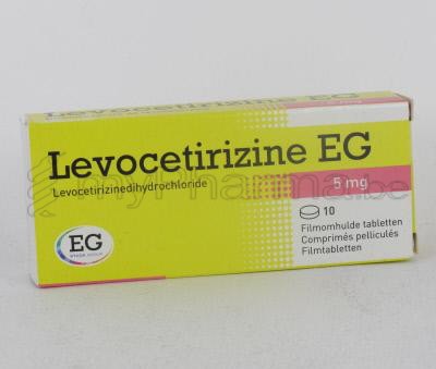 LEVOCETIRIZINE EG 5 MG 10 TABL (geneesmiddel)