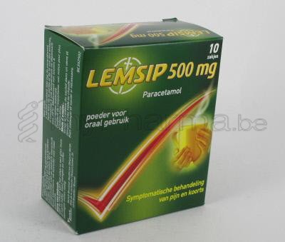 LEMSIP LEMON 500 MG 10 ZAKJES                    (geneesmiddel)