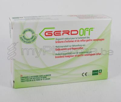 GERDOff 20 kauwtabl                     (medisch hulpmiddel)