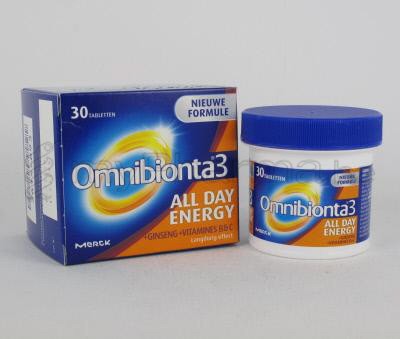 OMNIBIONTA-3 ALL DAY ENERGY NF            COMP  30 (voedingssupplement)