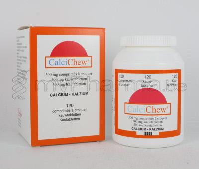 CALCICHEW 500 MG 120 KAUWTABL                    (geneesmiddel)