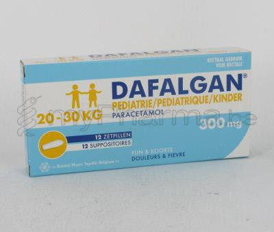 DAFALGAN PEDIATRIE 300MG SUPPO  12                 (geneesmiddel)