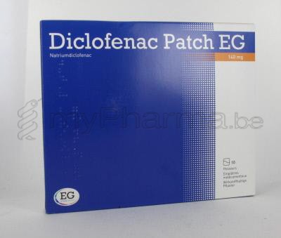 DICLOFENAC PATCH EG 140 MG 10 PLEISTERS             (geneesmiddel)