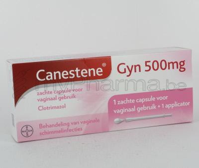 CANESTENE GYN 500 MG 1 VAGINALE CAPS  (geneesmiddel)