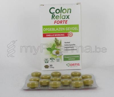 ORTIS COLON RELAX FORTE     COMP 30                (voedingssupplement)